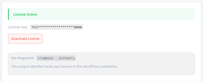 Active license status